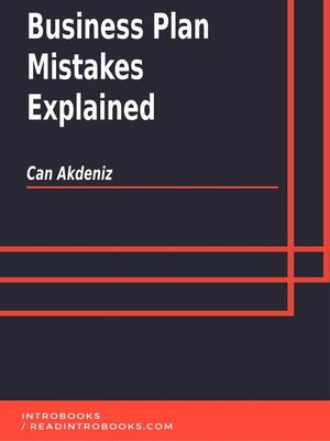 cover image of Business Plan Mistakes Explained